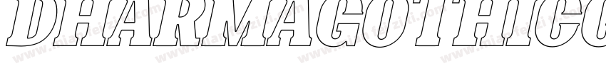 dharmagothicc exbolditalic字体转换